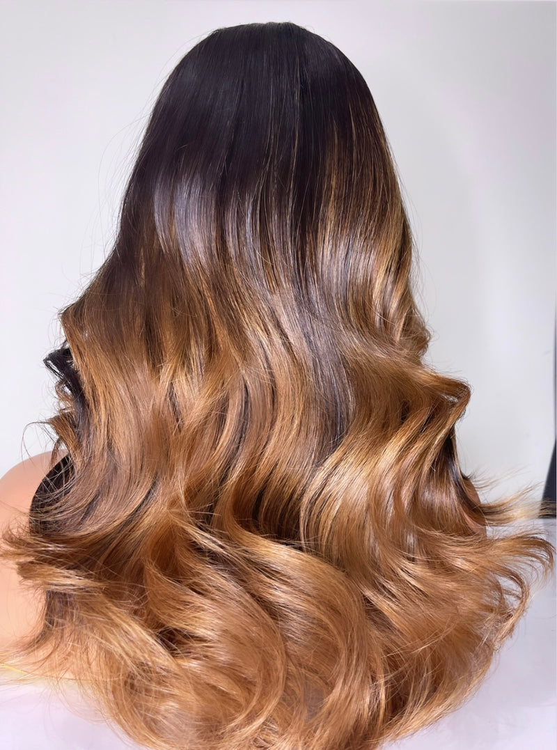 Highlighted U-Part Wig straight texture